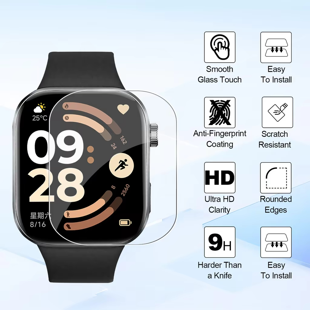 1-5 قطع من الأغطية الواقية الن - مراجعة Smartwatch Screen Film وسعره