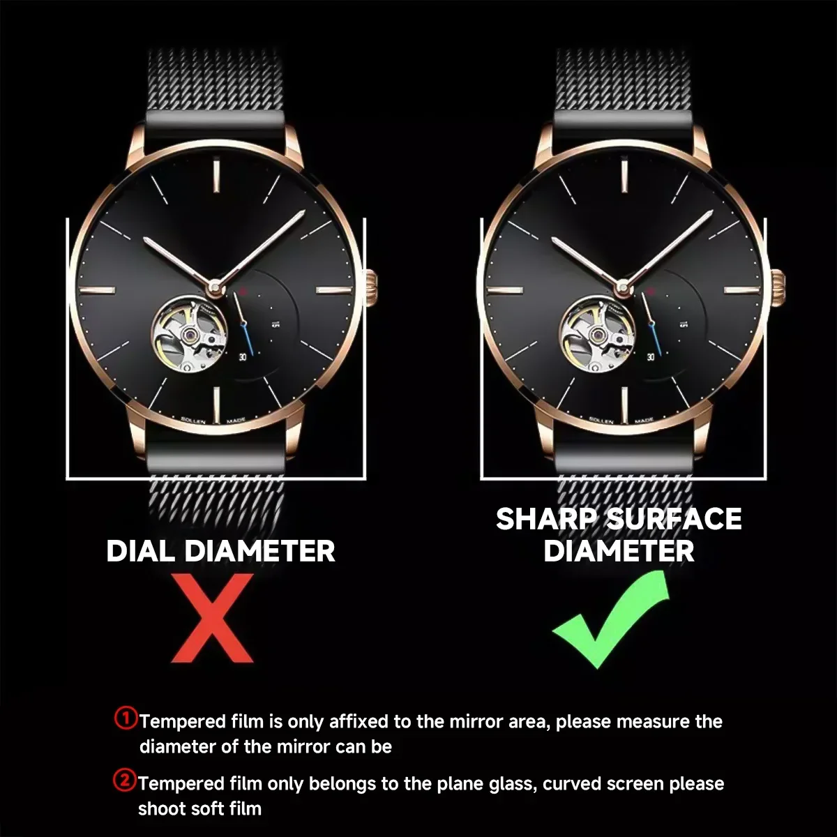 واقي شاشة زجاجي مقوى عالمي للس - مراجعة Smartwatch Screen Film وسعره