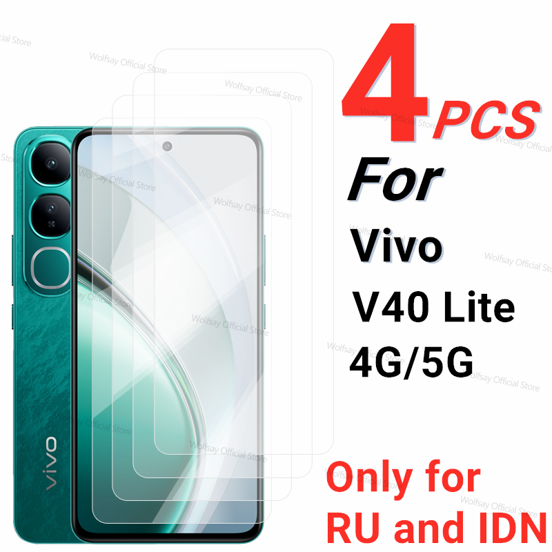 2/4 قطعة حامي الشاشة ل Vivo V4 - مراجعة Vivo V40 وسعره